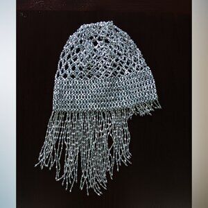 NWT Six Feathers Studio Cleopatra Belly Dance 1920s Cap Beaded Headpiece OS